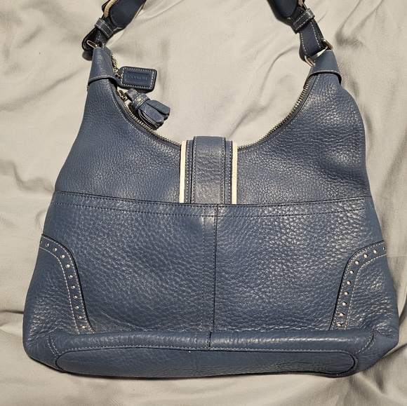 COACH Ocean Blue Hobo Bag / Purse, VINTAGE, Y2K, & NEW! - Picture 2 of 14